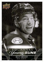 2023-24 Upper Deck Series 2 Billy Sweezey #C216 UD Canvas Young Guns Black